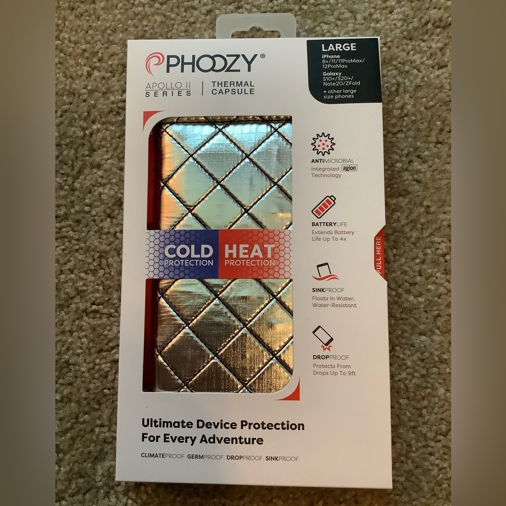 NWT Phony Silver  Thermal Capsule Apollo II Series Sz Large